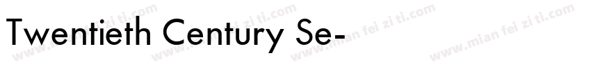 Twentieth Century Se字体转换